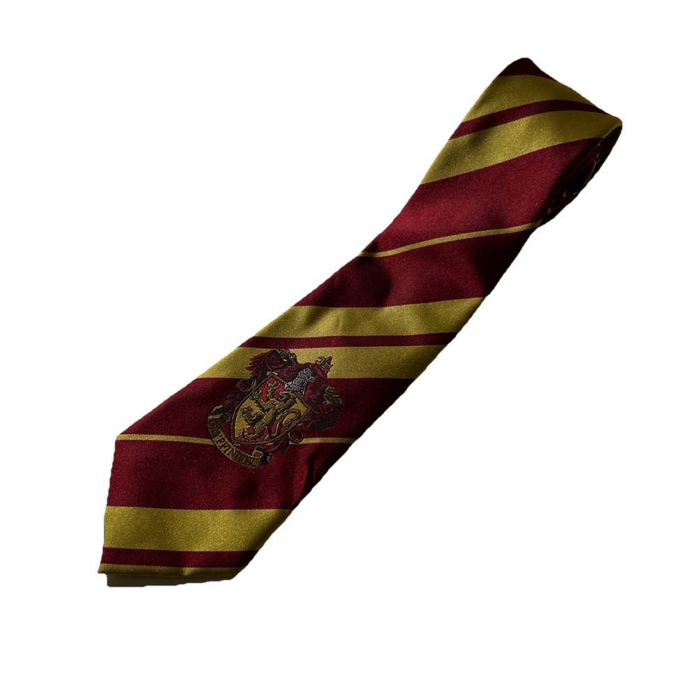 Harry Potter Neck Tie Gryffindor House Crest Wizarding World Red & Gold Hogwarts